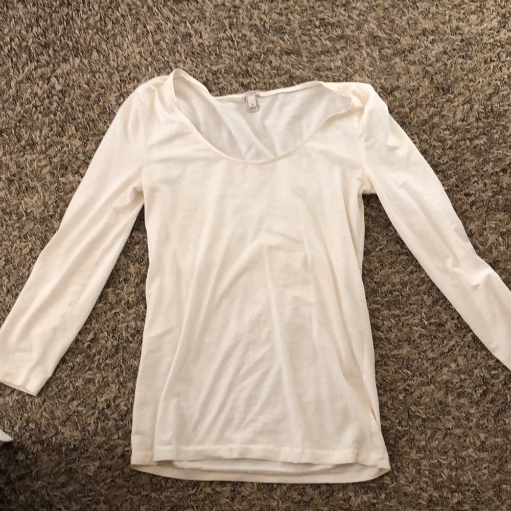 White soft long sleeve